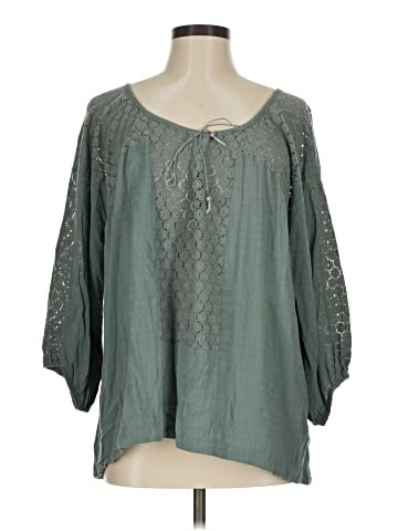 Free People 3/4 Sleeve Blouse (view 1)