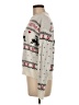 Simplee 100% Acrylic Print Silver Pullover Sweater Size M - photo 5