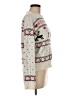 Simplee 100% Acrylic Print Silver Pullover Sweater Size M - photo 4