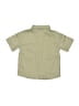 H&M 100% Cotton Solid Tan Short Sleeve Button-Down Shirt 9-12 MO / 12 MO - photo 2