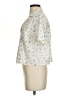 ABound Floral Ivory Short Sleeve Blouse Size S - photo 5