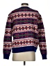 J.Crew 100% Lambswool Argyle Blue Wool Pullover Sweater Size S - photo 2