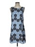 Tulle 100% Polyester Graphic Blue Casual Dress Size S - photo 1