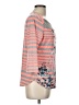 New Directions Floral Stripes Orange 3/4 Sleeve Top Size L - photo 4