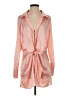 Runaway 100% Polyester Pink Long Sleeve Blouse Size S - photo 1