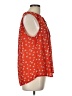 Fun2Fun 100% Polyester Orange Sleeveless Blouse Size L - photo 4