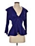 Catherine Malandrino Blue 3/4 Sleeve Blouse Size 4 - photo 1