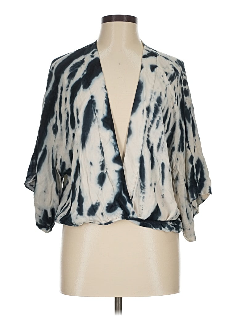 Pre-owned Young Fabulous & Broke Kimono In Blue