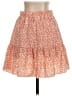 Shein Floral Orange Casual Skirt Size 4 - photo 2