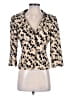 Max Mara 100% Polyester Gold Ivory Blazer Size 4 - photo 1