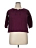 Old Navy Burgundy 3/4 Sleeve Blouse Size 14 - photo 1