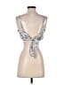 Kendall & Kylie Silver Sleeveless Blouse Size S - photo 2