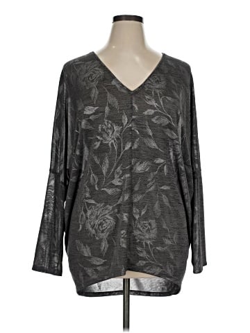White House Black Market Long Sleeve Blouse (view 1)