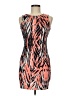 Aqua 100% Polyester Graphic Orange Cocktail Dress Size M - photo 1