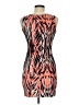 Aqua 100% Polyester Graphic Orange Cocktail Dress Size M - photo 2