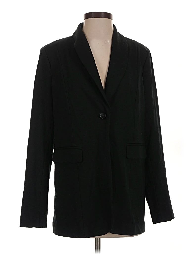 Pre-owned Jjill Blazer Jacket In Black