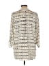 Lush 100% Polyester Ivory 3/4 Sleeve Blouse Size L - photo 2