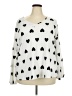 Unbranded Hearts White Pullover Sweater Size 2X (estimated) - photo 1