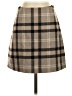 Wilfred Plaid Brown Wool Skirt Size 4 - photo 1
