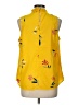 Daniel Rainn 100% Polyester Yellow Sleeveless Blouse Size L - photo 2