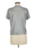 Porridge Metallic Silver Short Sleeve Top Size Med (2) - photo 2