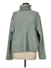 H&M Solid Green Turtleneck Sweater Size M - photo 1