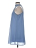 Miami 100% Polyester Solid Blue Casual Dress Size S - photo 5