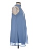 Miami 100% Polyester Solid Blue Casual Dress Size S - photo 4