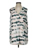 CAbi 100% Polyester Silver Sleeveless Blouse Size S - photo 1