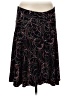 Apt. 9 Paisley Black Casual Skirt Size M (petite) - photo 1