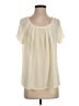 Pim + Larkin 100% Polyester Ivory Short Sleeve Blouse Size S - photo 1