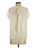 Pim + Larkin 100% Polyester Ivory Short Sleeve Blouse Size S - photo 2