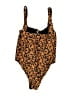 Motel Animal Print Brown One Piece Swimsuit Size XS - photo 2