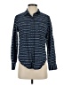 Jachs Girlfriend 100% Baumwolle Print Blue Long Sleeve Button-Down Shirt Size S - photo 1