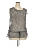 Xhilaration 100% Polyester Silver Sleeveless Blouse Size XXL - photo 1