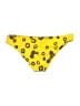 Solid & Striped Print Yellow Swimsuit Bottoms Size M - photo 2