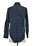 Jachs Girlfriend 100% Baumwolle Print Blue Long Sleeve Button-Down Shirt Size S - photo 2