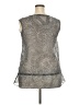 Xhilaration 100% Polyester Silver Sleeveless Blouse Size XXL - photo 2
