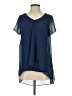Easywear by Chico's 100% Polyester Blue Short Sleeve Blouse Size Sm (0) - photo 1