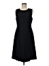 Talbots 100% Silk Solid Black Casual Dress Size 8 - photo 1