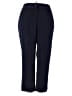 Susan Graver Solid Blue Casual Pants Size 3X - photo 1