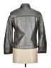 Boden 100% Leather Solid Silver Gray Leather Jacket Size 6 - photo 2
