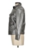 Boden 100% Leather Solid Silver Gray Leather Jacket Size 6 - photo 5