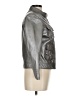 Boden 100% Leather Solid Silver Gray Leather Jacket Size 6 - photo 4
