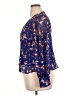 Nine West 100% Polyester Blue Long Sleeve Blouse Size XL - photo 5