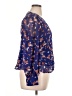 Nine West 100% Polyester Blue Long Sleeve Blouse Size XL - photo 4