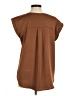 Ann Taylor LOFT 100% Polyester Brown Short Sleeve Blouse Size M - photo 2