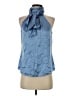Cinq à Sept 100% Silk Blue Blouse Size S - photo 1