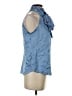 Cinq à Sept 100% Silk Blue Blouse Size S - photo 4