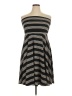 Torrid Stripes Gray Casual Dress Size 1X Plus (1) - photo 1